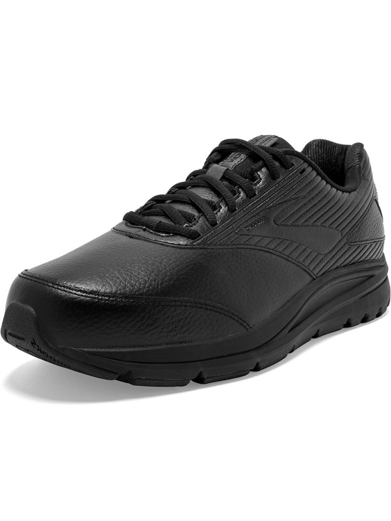 Brooks Shoes - Women’s Brooks Addiction Walker 2 Slip Resistant Black Leather Sneaker